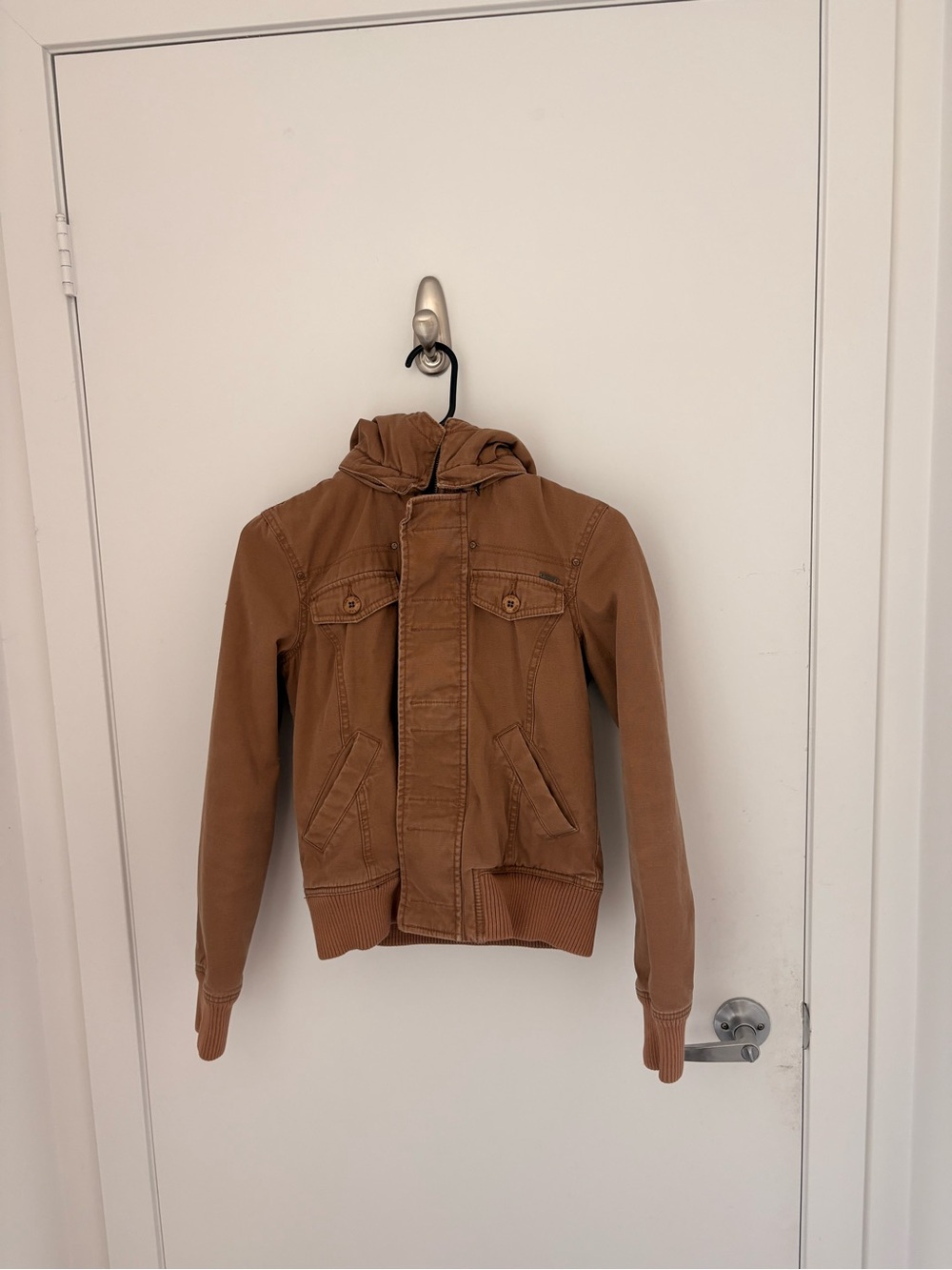 TNA Women's Hooded Jacket in Brown